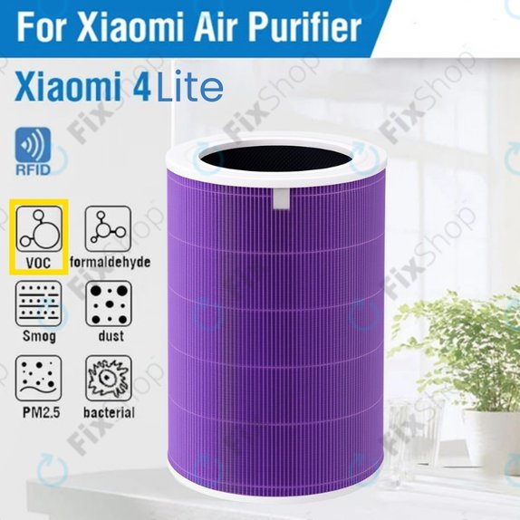Xiaomi Mi Air Purifier 4 Lite - Filtre HEPA (Anti-odeurs) (Violet)