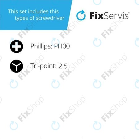 Tournevis simples - Phillips + Tri-Point (MacBook)