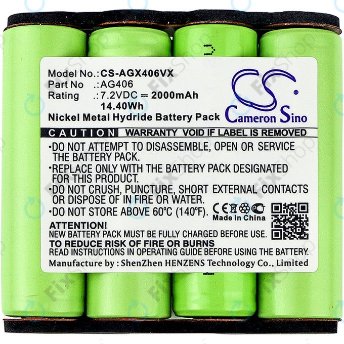AEG Electrolux Rapido ZB-series - Batterie AG406 Ni-MH 7.2V 2000mAh HQ