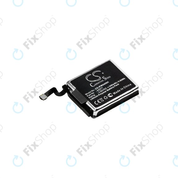 Batterie pour Apple Watch 5 40 mm, 240mAh, Li-Pol, 3.82 V, A2277, HQ