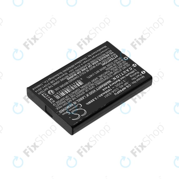 Batterie pour Agfa, HP Photosmart, Toshiba Camileo, 1050mAh, Li-Ion, 3.7V, NP-60, COMA-BP1, HQ