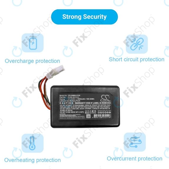 Samsung PowerBot R9350, R9250 - Batterie DJ96-00193D Li-Ion 21.6V 5000mAh HQ