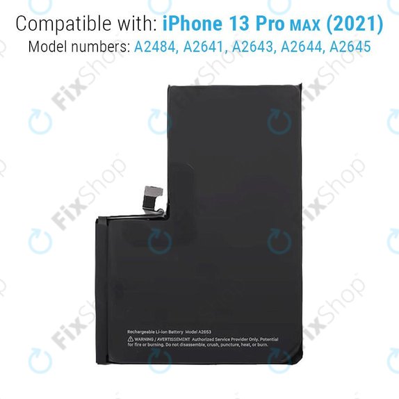 Apple iPhone 13 Pro Max - Batterie A2653 4352mAh Service Pack