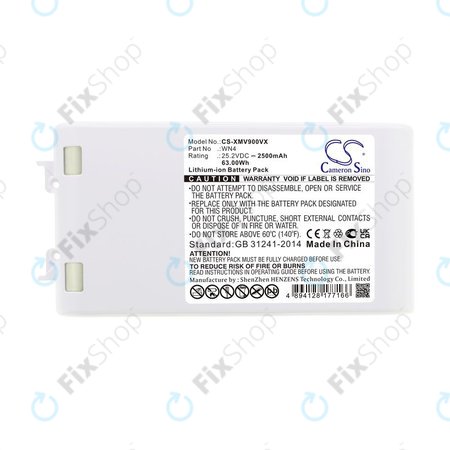 Batterie pour Xiaomi Dreame V10, V9, V8, XR, 2500mAh, Li-Ion, 25.2V, WN4, HQ