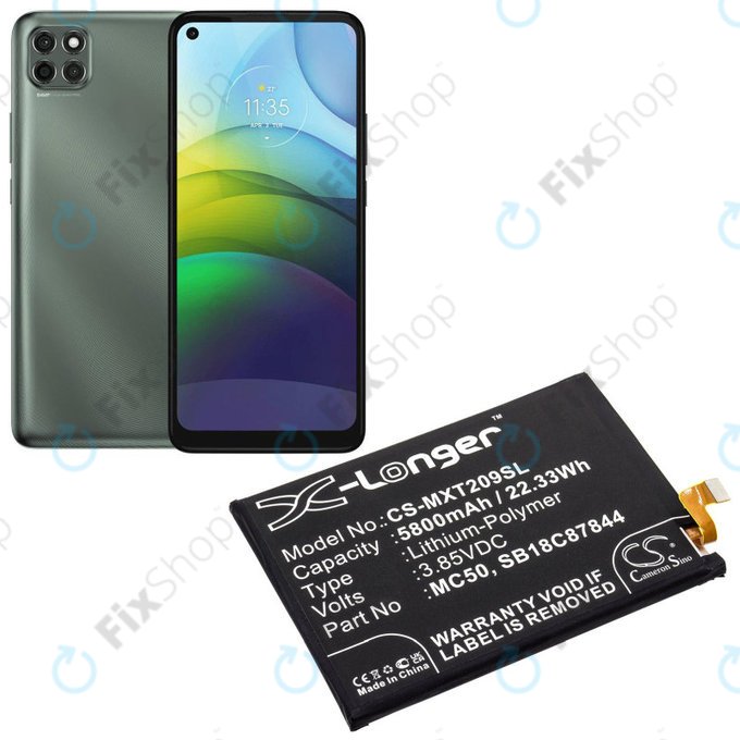 Motorola Moto G9 Power, G60 XT2135 - Batterie MC50 5800mAh HQ