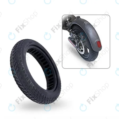 Xiaomi Mi Electric Scooter 1S, 2 M365, Essential, Pro, Pro 2 - Pneu tubeless solide et durable (Black)