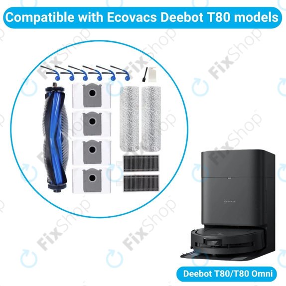 Ecovacs T80 Omni, T80 - Ensemble complet
