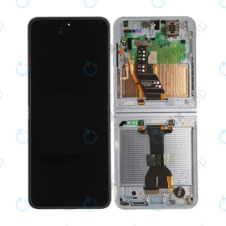 Samsung Galaxy Z Flip 6 F741B - Écran LCD + Écran tactile + Cadre (Light Blue) - GH82-35014C Genuine Service Pack