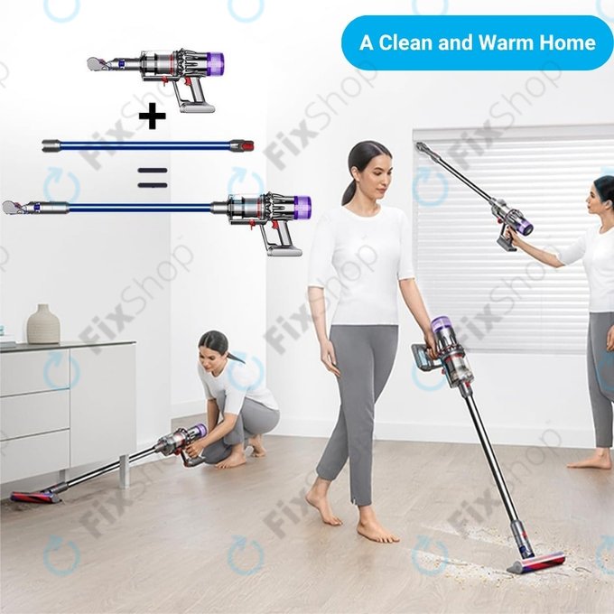 Dyson V12 - Tube d'aspiration (Bleu)