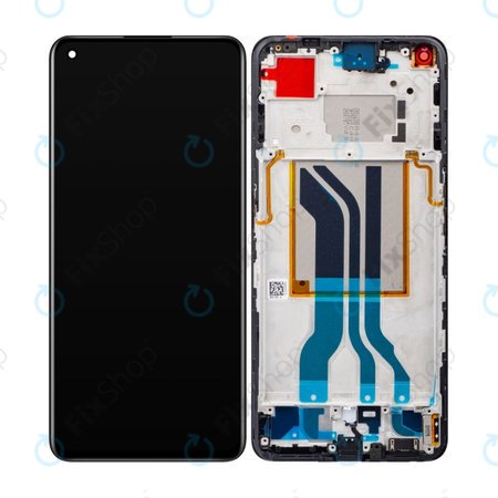 Realme GT 2 5G RMX3310 RMX3312 - Écran LCD + Écran tactile + Cadre (Acier Noir) OLED