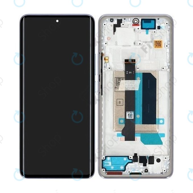 Xiaomi Redmi Note 14 Pro+ 5G - Écran LCD + Écran tactile + Cadre (Lavender Purple) - 5600180O16U00 Genuine Service Pack