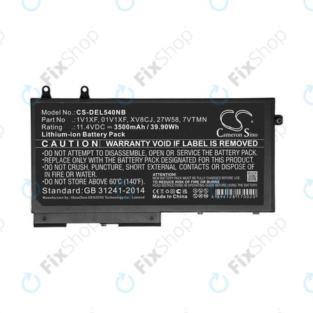 Batterie pour Dell Latitude 5400, Inspiron 7591 2-in-1, 3500mAh, Li-Ion, 11.4V, XV8CJ, HQ