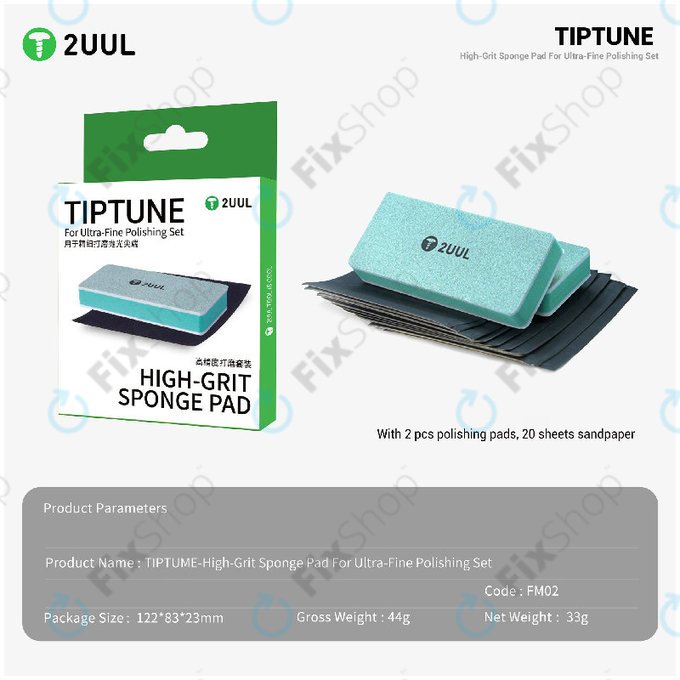 Kit de tampons micro-abrasifs pour polissage ultra-fin, 2UUL FM02