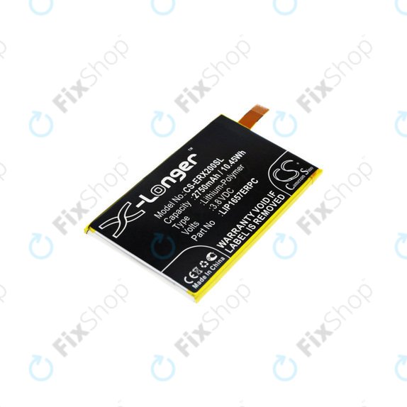 Batterie pour Sony Xperia XZ2 Compact, 2750mAh, Li-Pol, 3.8 V, LIP1657ERPC, HQ