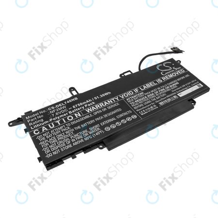 Batterie pour Dell Latitude 7310 2-in-1, 7400 2-in-1, 6750mAh, Li-Pol, 7.6V, NF2MW, HQ