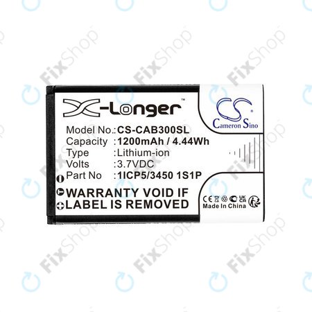 Batterie pour Cat B30, 1200mAh, Li-Ion, 3.7V, 1ICP5/3450 1S1P, HQ