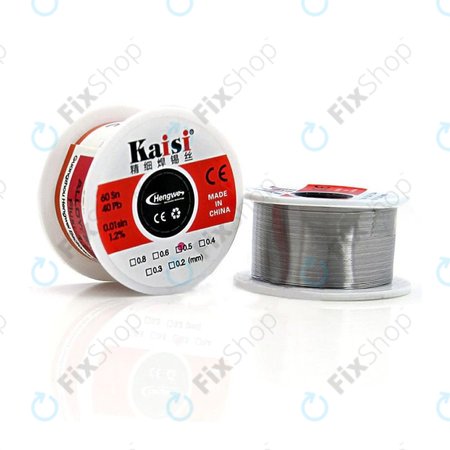 Kaisi - Fil à souder pour travaux de soudage précis Sn/Pb - 0,3 mm (50 g)