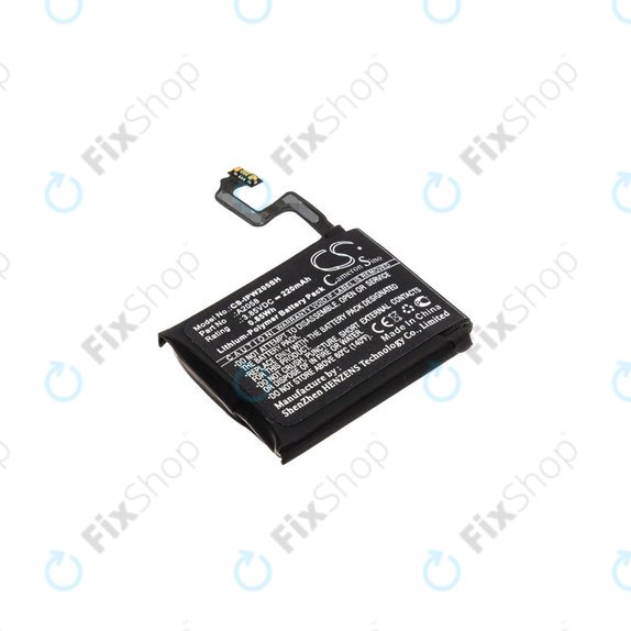 Batterie pour Apple Watch 4 40 mm, 220mAh, Li-Pol, 3.85 V, A2058, HQ