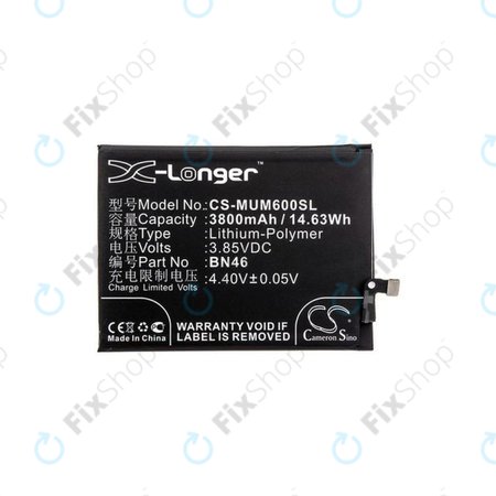 Xiaomi Redmi Note 8T, Redmi 7, Redmi 8A - Batterie BN46 3800mAh HQ
