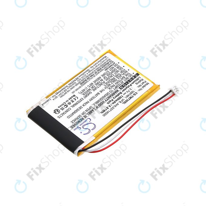 Batterie pour TomTom Go 530 Live, 630T, 720, 730T, 930T, 1697461, Li-Polymer, 3.7V, 1300mAh, HQ