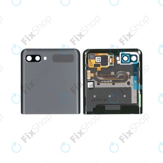 Samsung Galaxy Z Flip 5G F707B - Écran LCD + Écran Tactile + Cadre (Externe) (Gris Mystique) - GH96-13806A Genuine Service Pack