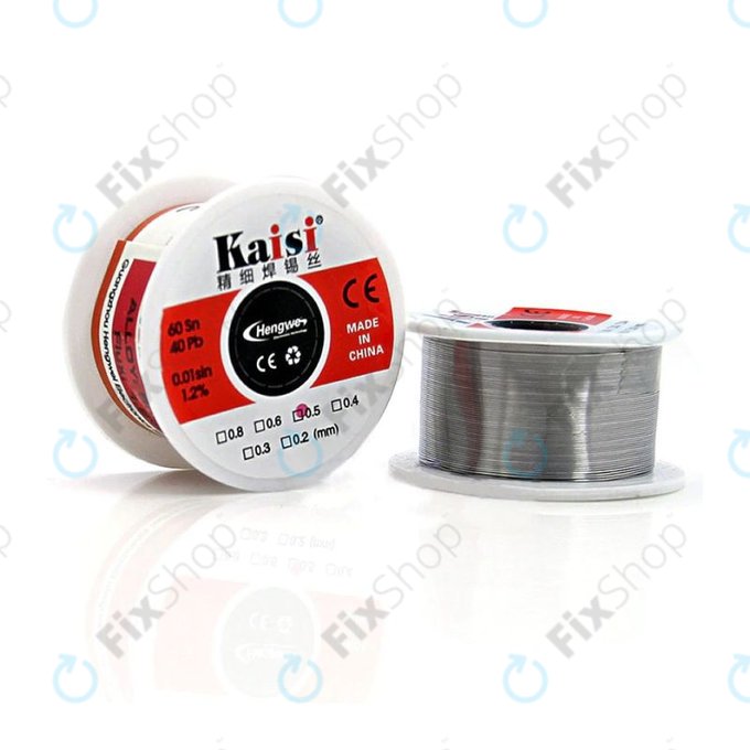 Kaisi - Fil à souder pour travaux de soudage précis Sn/Pb - 0,3 mm (50 g)