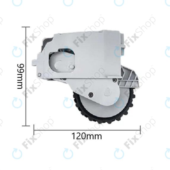 Xiaomi Dreame F9, Mi Robot Vacuum Mop (Mijia 1C), 2 Pro+ (Mijia 1T) - Roue avec moteur (gauche) (Blanc)