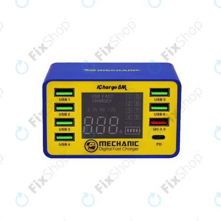 Mechanic iCharge 8M - Station de recharge USB USB-C et USB 3.0