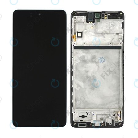 Samsung Galaxy M51 M515F - Écran LCD + Tactile + Cadre (Noir Céleste) - GH82-23568A, GH82-24168A, GH82-24166A Genuine Service Pack