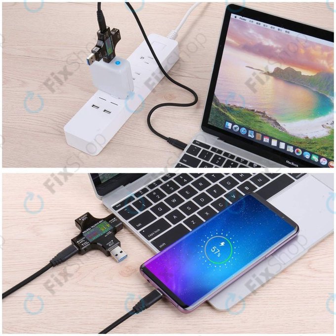 Eversame 2in1 - Testeur numérique USB (USB-C et USB 3.0)