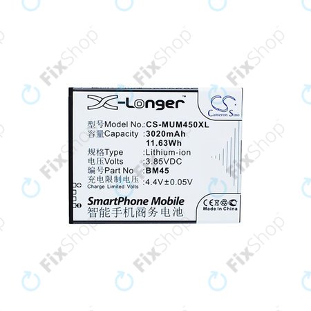 Xiaomi Note 2 Premium Edition - Batterie BM45 3020mAh HQ