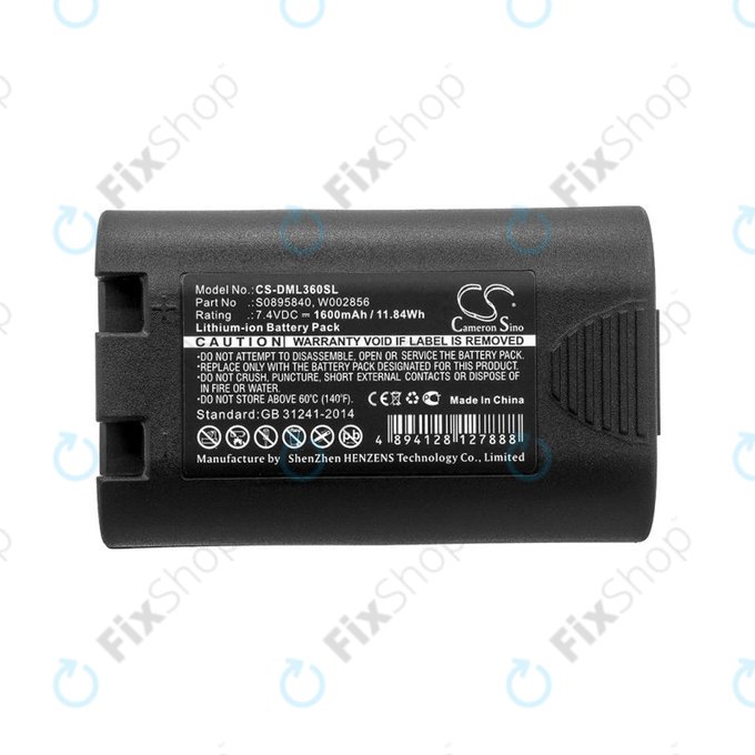 Batterie pour Dymo Labelmanager, Rhino, 1600mAh, Li-Ion, 7.4V, S0895840, HQ