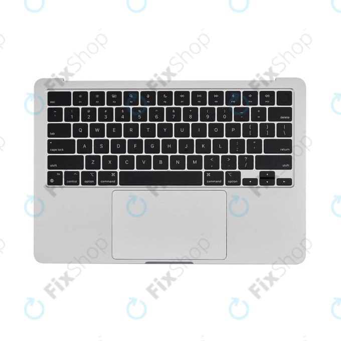 Cadre supérieur clavier pour MacBook Air 13", A3113 (2024), avec clavier US et batterie, Silver, 661-40228, Genuine Apple