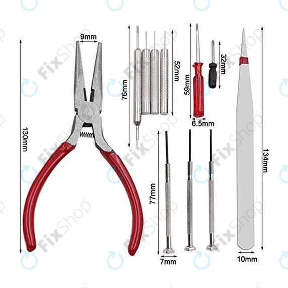 Kit d'outils de réparation de montres - 16pcs