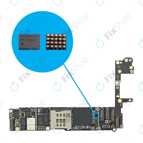 Apple iPhone 5S, 6, 6 Plus, 6S, 6S Plus, 7, 7 Plus, 8, 8 Plus - IC d'affichage 65730A0P