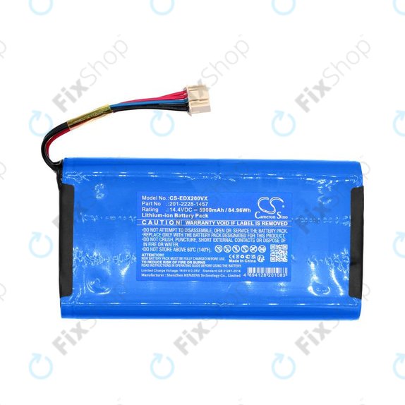 Batterie pour Ecovacs Deebot X2 Omni, 5900mAh, Li-Ion, 14.4V, 201-2228-1457, HQ