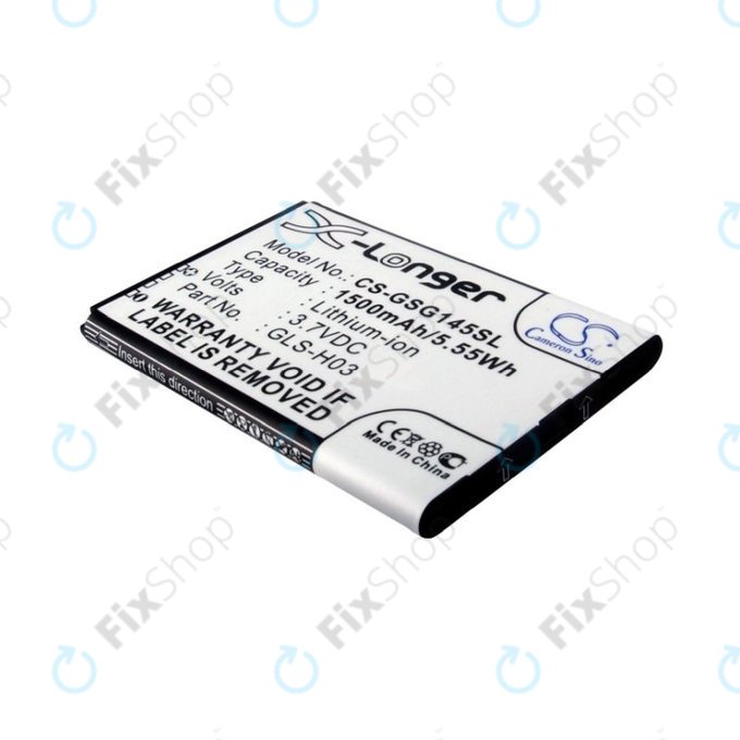 Batterie pour Gigabyte GSmart G1345, 1500mAh, Li-Ion, 3.7V, GLS-H03, HQ