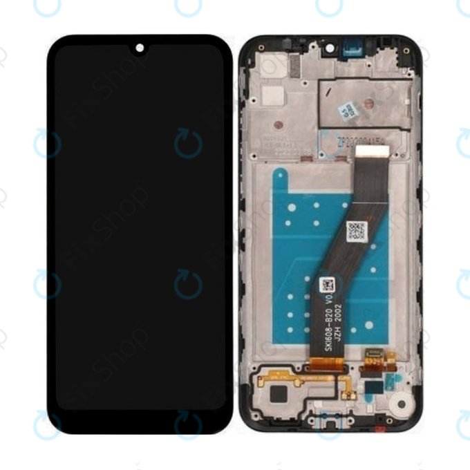 Motorola Moto E6s - Écran LCD + Écran Tactile + Cadre (Noir) - 5D68C16500, 5D68C16980 Genuine Service Pack