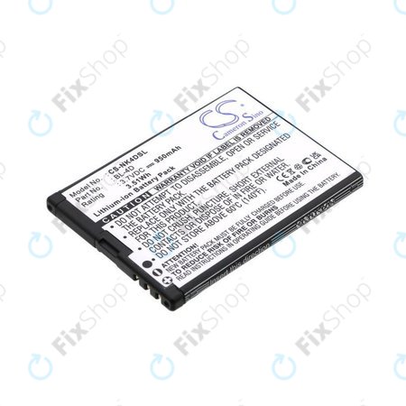 Batterie pour Nokia N97 Mini, E5, E7, BLU Hero 2, 950mAh, Li-Ion, 3.7V, BL-4D, HQ