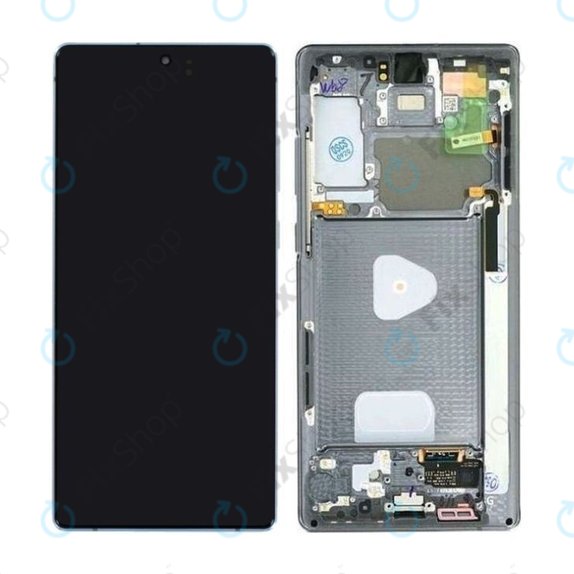Samsung Galaxy Note 20 N980B - Écran LCD + Ecran Tactile + Cadre (Mystic Gray) - GH82-23495A, GH82-23733A Genuine Service Pack