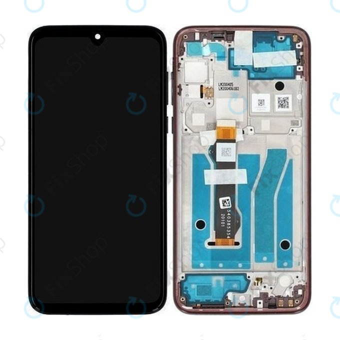 Motorola Moto G8 Plus - Écran LCD + Écran tactile + Cadre (Rouge foncé) - 5D68C15529 Genuine Service Pack