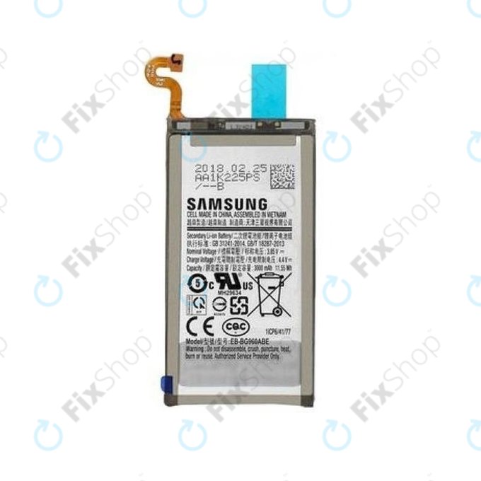 Samsung Galaxy S9 G960F - Batterie EB-BG960ABE 3000mAh - GH82-15963A, GH82-16021A Genuine Service Pack