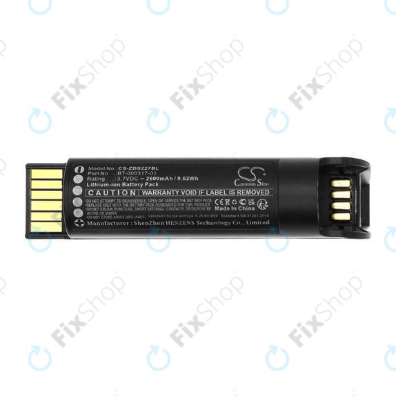 Batterie pour Zebra CR2278, DS22, 2600mAh, Li-Ion, 3.7V, BT-000317-01, HQ