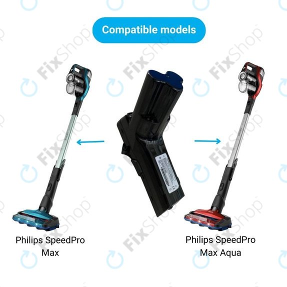 Philips SpeedPro Max, SpeedPro Max Aqua - Batterie 18650HE2 Li-Ion 18.0V 2400mAh