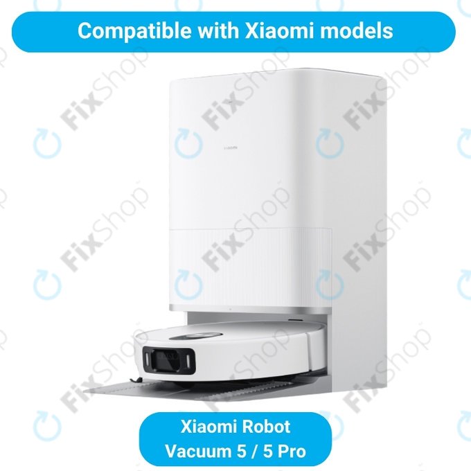 Kit de pièces de rechange pour Xiaomi Robot Vacuum 5, 5 Pro (1x Brosse principale, 2x Filtre, 2x Brosse latérale)