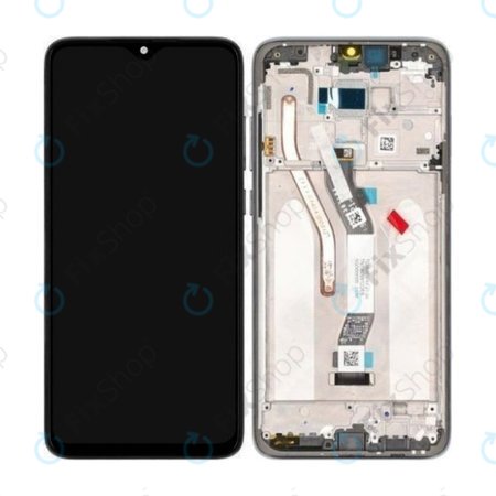 Xiaomi Redmi Note 8 Pro - Écran LCD + Ecran Tactile + Cadre (Gris Minéral) - 56000500G700, 5601100040B6 Genuine Service Pack