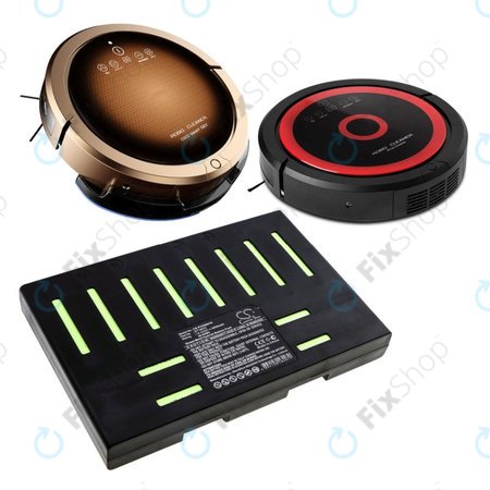 Batterie pour Proscenic 902 Nono, Pro Coco, Robojet Air, 2500mAh, Ni-MH, 14.4V, E718074, HQ