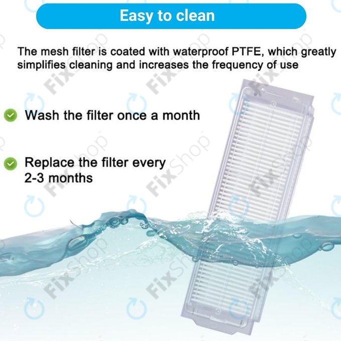 Xiaomi Mi Robot Vacuum Mop Pro (P), 2 Lite, 2 Pro, 2S, 3C, Viomi V2 Pro, V3, SE - Filtre HEPA (2pcs)
