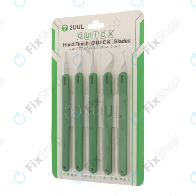 2UUL DA22 Quick Change 5in1 - Set de lames de précision pour l’élimination des puces et de la colle