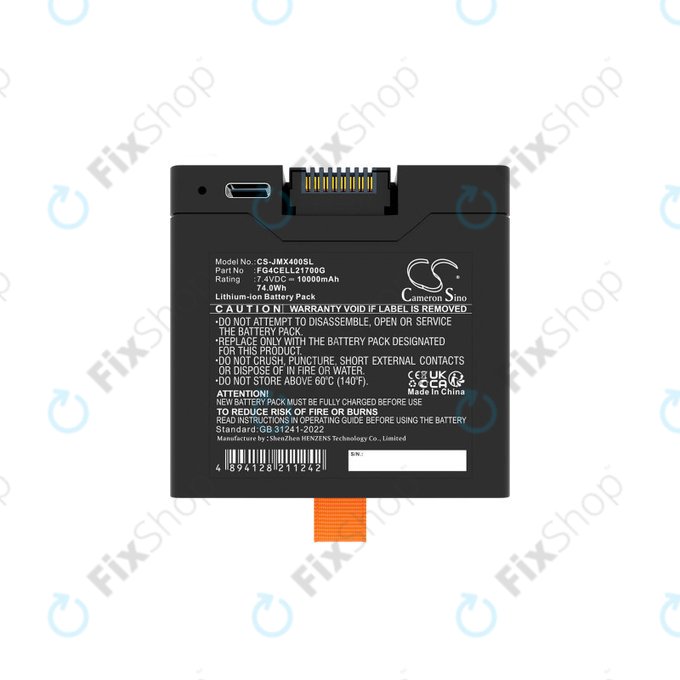 Batterie pour JBL Partybox Club 320, Partybox Stage 320, Xtreme 4, 10000mAh, Li-Ion, 7.4V, FG4CELL21700G, HQ